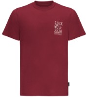 Tricou bărbătesc Jack Wolfskin Jack Tent T M Darkred M