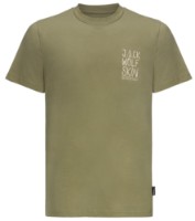 Tricou bărbătesc Jack Wolfskin Jack Tent T M Darkolivegreen M