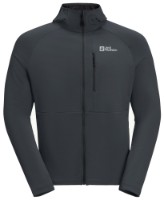 Hanorac pentru bărbați Jack Wolfskin Kolbenberg Hooded Fz M Gray XL