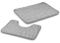 Covoraș de baie Tadar Set Light Grey 2pcs 60x40cm/50x40cm