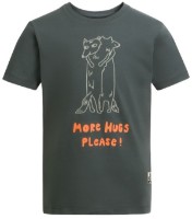 Tricou pentru copii Jack Wolfskin More Hugs T K Gray 152