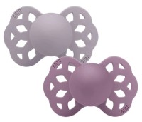 Suzeta BIBS Infinity 2 Pack 0+ months Fossil Grey/Mauve (165111)