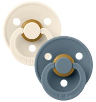Пустышка BIBS Colour 2 Pack - Ivory/Petrol 6+ months (120367)