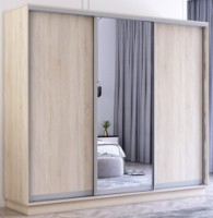 Шкаф-купе Mobildor-Lux Fox Chipboard/Mirror 260x230 Oak Sonoma (fox6661)