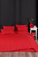 Lenjerie de pat Newhome Stripe Satin Red (53380.3)
