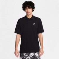 Polo Nike M Nk Club Ss Polo Pique Black/White, s.XL