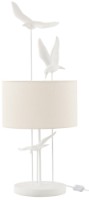 Настольная лампа J-Line Tafellamp Vogels Poly Wit-Beige (40311)