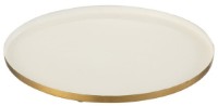 Поднос сервировочный J-Line Rond Metal Blanc (37170)