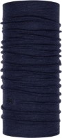 Headwear multifuncțional Buff Merino Midweight Neckwear Night Blue Melange