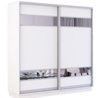 Dulap cu uşi glisante Mobildor-Lux Fox Mirror Elements 190x200 White (fox6781)