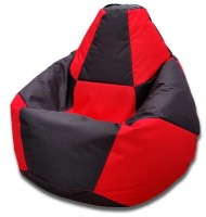 Кресло-мешок BeanBag Chess Oxford 600D XXL Черный/Красный