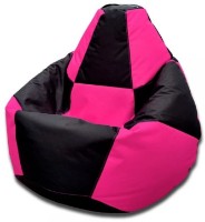Кресло-мешок BeanBag Chess Oxford 600D XXL Черный/Розовый