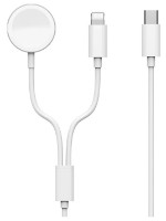 Зарядное устройство WiWU 2 in 1 Wireless Charge For Watch  M10 White