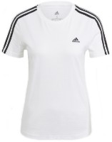 Женская футболка Adidas Shirt 3 Stripes White/Black, s.L