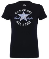 Tricou de dame Converse Chuck Patch Infill Tee Black, s.XL