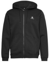Hanorac pentru bărbați Converse Standard Fit Left Chest Star Chev Emb Full Zip Hoodie Black, s.XL