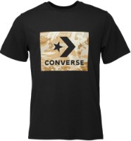Tricou bărbătesc Converse Star Chev Brush Stroke Knock Out Camo Fill Black, s.L