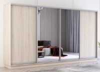 Шкаф-купе Mobildor-Lux Fox Chipboard/Mirror 370x220 Oak Sonoma (fox7519)