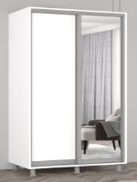 Dulap cu uşi glisante Mobildor-Lux Aron Chipboard/Mirror 170x240 White (aron2332)
