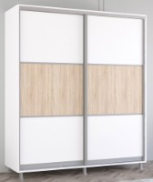 Dulap cu uşi glisante Mobildor-Lux Aron-P 200x240 White/Oak Sonoma (aronp5193) K
