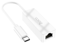 Adaptor Hoco UA22 Acquire Type-C to Ethernet White