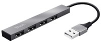 Разветвитель Trust Halyx 4-Port Mini Silver (23786)