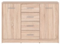 Comodă Gerbor Nepo 2D4S Stejar Sonoma
