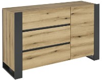 Комод Magnusplus Combo 1300x788x421 Gri Grafit/Stejar Evoke Coast C22