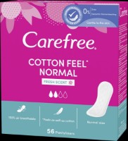 Absorbante Carefree Cotton Feel Normal Fresh 56pcs