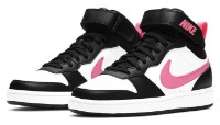 Ботинки детские Nike Court Borough Mid 2 Gs Black/White/Sunset Pulse, s.36