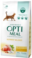Hrană uscată pentru pisici Optimeal Adult Cat Nutrient Balance Chicken 1.5kg