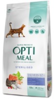 Hrană uscată pentru pisici Optimeal Adult Cat Sterilised Salmon 10kg