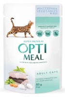 Влажный корм для кошек Optimeal Adult Cats Cod Fish 85g