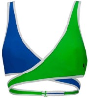 Лиф Puma Swim Women Contour Plunge Top 1P Blue/Fluo Green, s.S