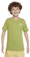 Tricou pentru copii Nike B Nsw Tee Emb Futura Pear/White, s.XS