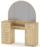 Туалетный столик Компанит Трюмо-5 (Комплект) Дуб Сонома