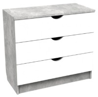 Comodă ML-Mobila Юниор 6 Atelie Deschis/Alb