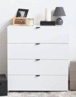 Комод Fabrik Home Hardy 4 Белый Ясень/Белый Глянец