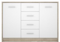 Comodă Gerbor Nepo KOM2D4S Stejar Sonoma/Nymphea Alba