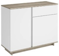 Комод Magnusplus Concept 2D1S 1000x820x400 Stejar Craft Gri/Nimfea Alb