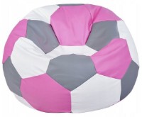 Кресло-мешок BeanBag Ares XL Розовый/Белый/Серый