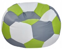 Кресло-мешок BeanBag Ares XXL Зеленый/Белый/Серый