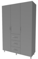 Шкаф Smartex N12 160x52x210cm Графит