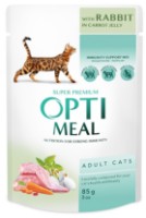 Влажный корм для кошек Optimeal Adult Cats Rabbit 85g
