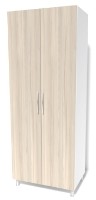 Шкаф Smartex N6 100x52x210cm Белый/Дуб Светлый