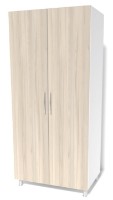 Шкаф Smartex N6 120x52x210cm Белый/Дуб Светлый