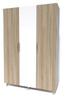 Шкаф Smartex N8 140x52x210cm Белый/Дуб Светлый