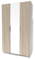 Шкаф Smartex N9 120x47x210cm Белый/Дуб Светлый