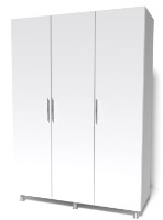 Шкаф Smartex N9 160x47x210cm Белый