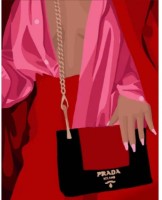 Картина по номерам Strateg Высокая мода (DY376)